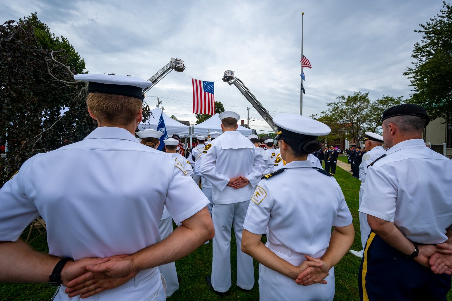 The Lt. Michael Murphy Sea Cadets attended the ceremony.
